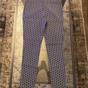 Michael Kors Black and White Patterned straight leg pants